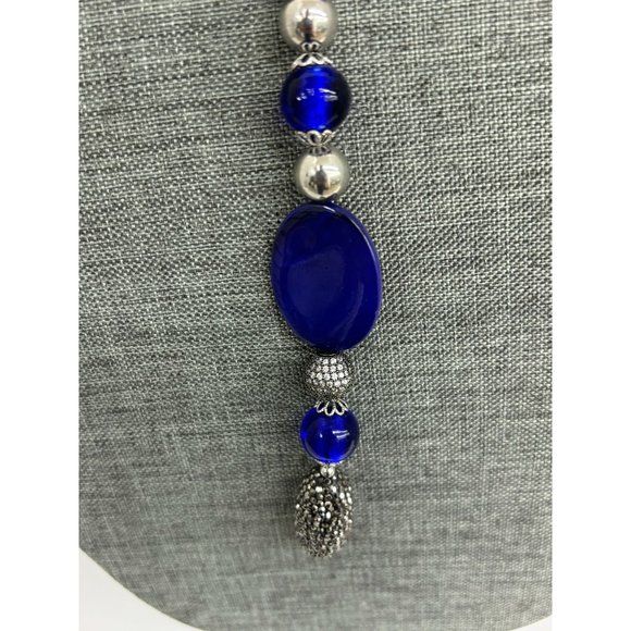 Lapis Lazuli & Druzy Necklace - Picture 9 of 11